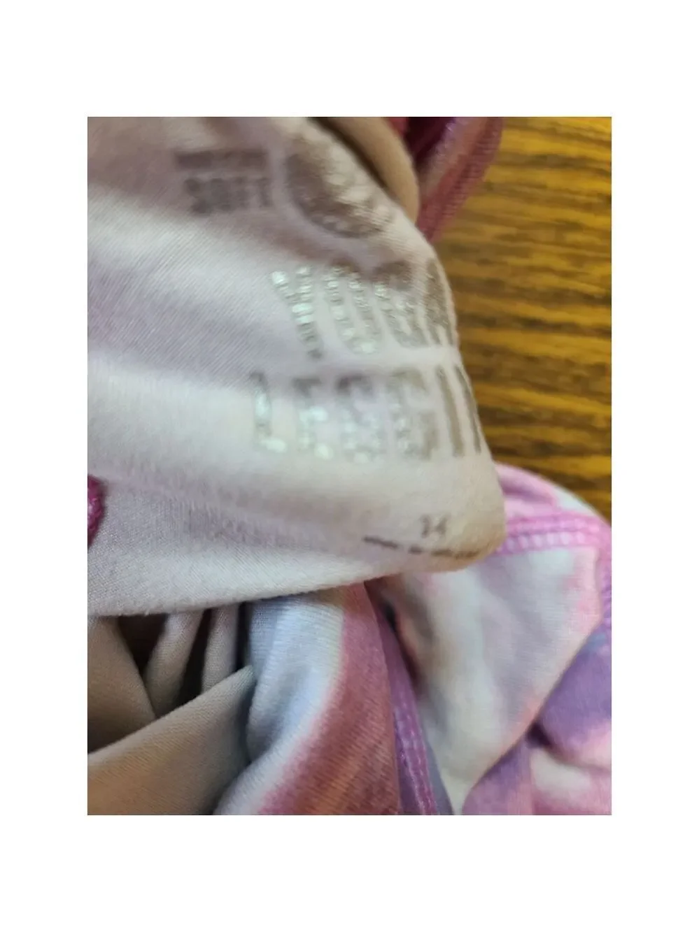 Activewear Outfit Girls 14: Purple Pink Top & Leggings
